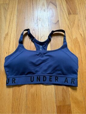 Under Armour Blue Racerback Sports Bra with Branded Band